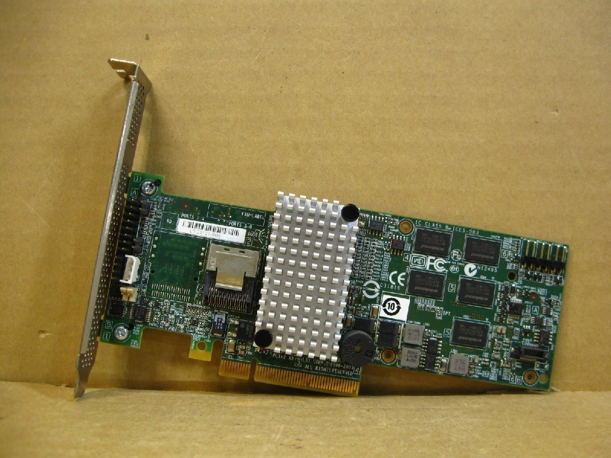 ▽LSI MegaRAID SAS 9260-4i 6Gbps SAS/SATA RAIDコントローラ HBA 512MB PCI-EX 中古 L3-25121-86B