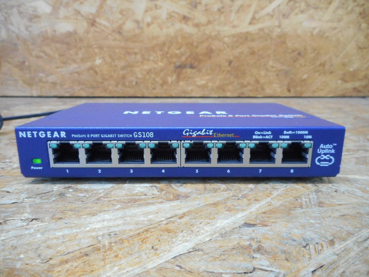 ◎【動作確認済み】NETGEAR GS108 ギガビット8ポート アンマネージスイッチ 現状品◎Z-4019
