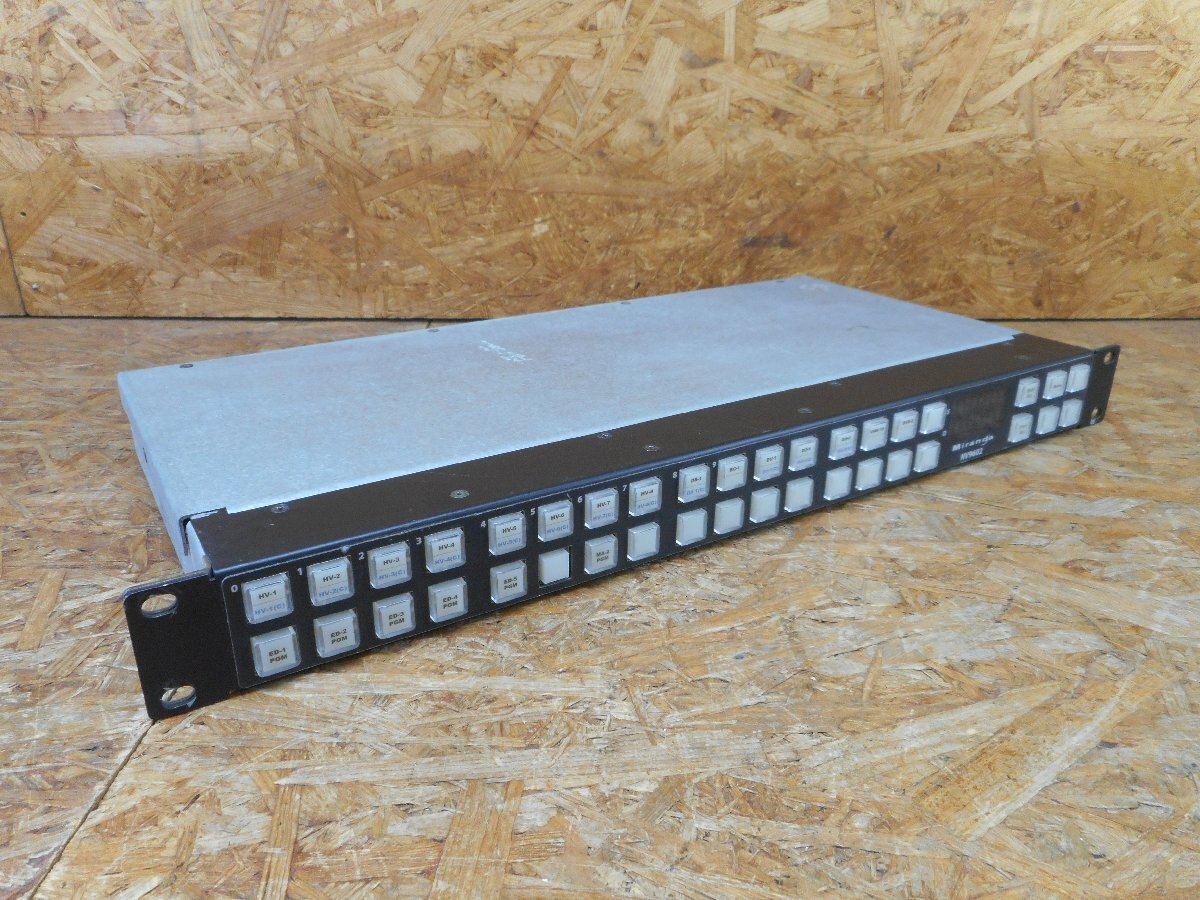 ◎【通電のみ確認】Miranda NV9602 放送局向けルーターコントロールパネル 現状品◎Z-4073