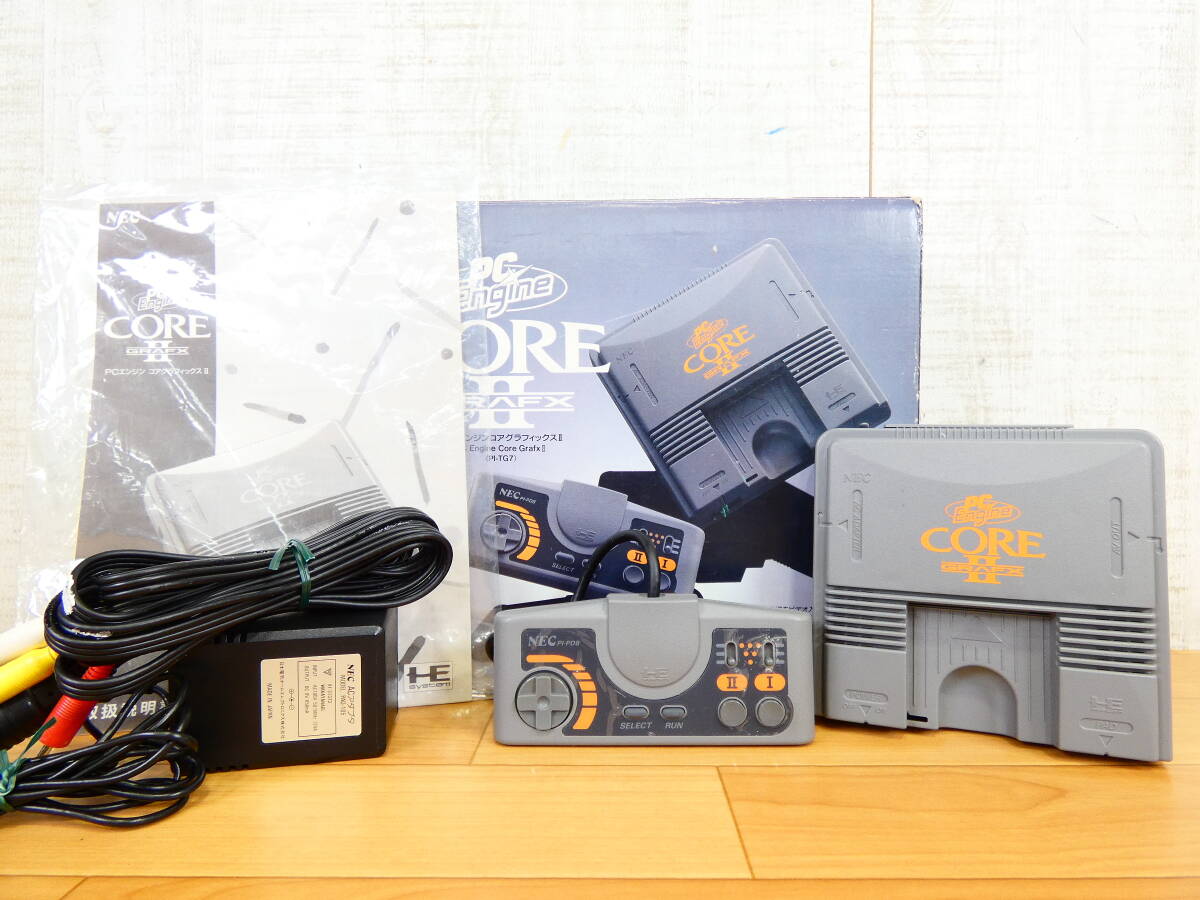 S) NEC PC Engine CORE GRAFXⅡ PI-TG7 / PCエンジンコアグラフィックスⅡ ゲーム機器 ※動作OK！ @80 (4)