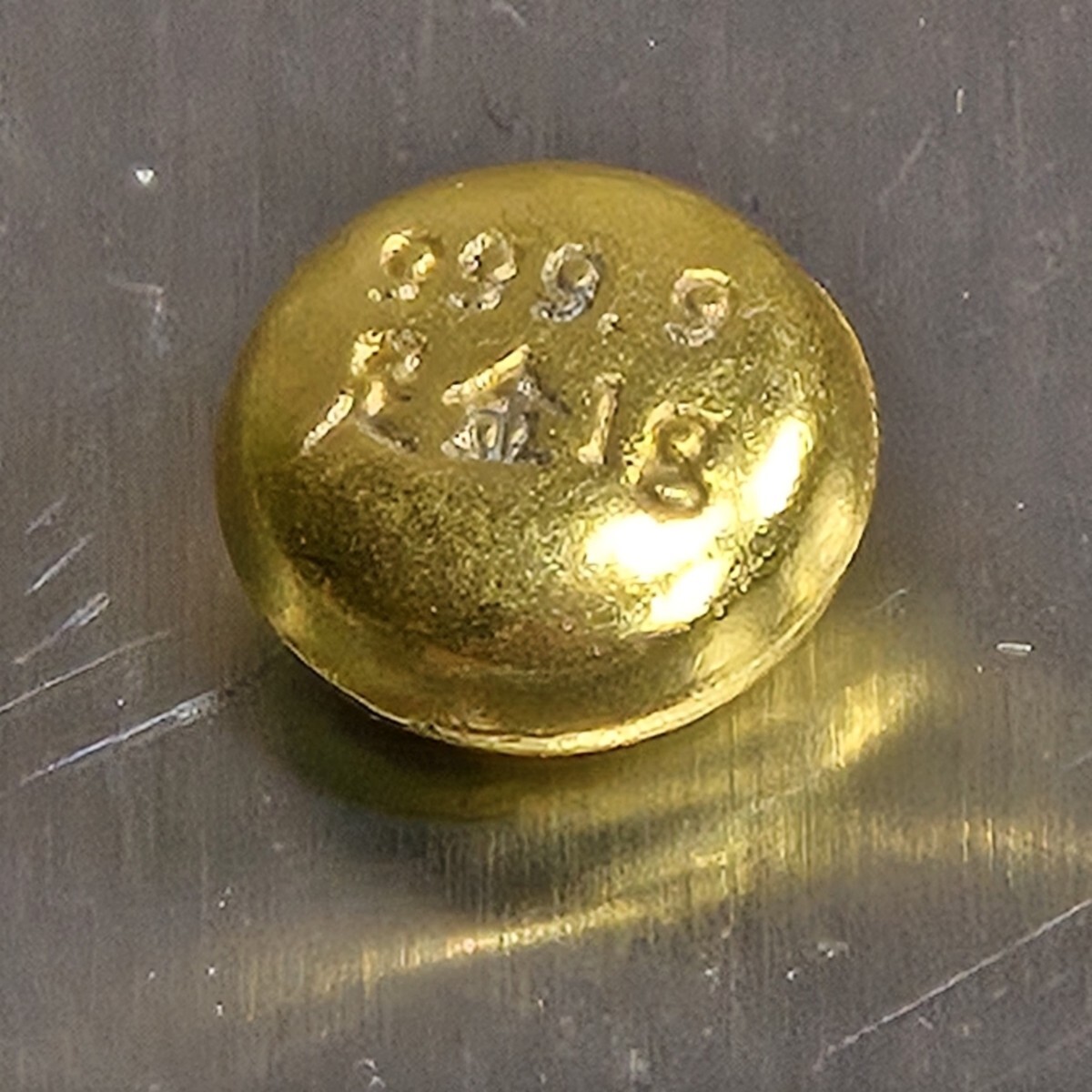 金粒 豆金 粒金 磁性無し 金属 バラ金 999.9 足金 1g 刻印 ゴールド 