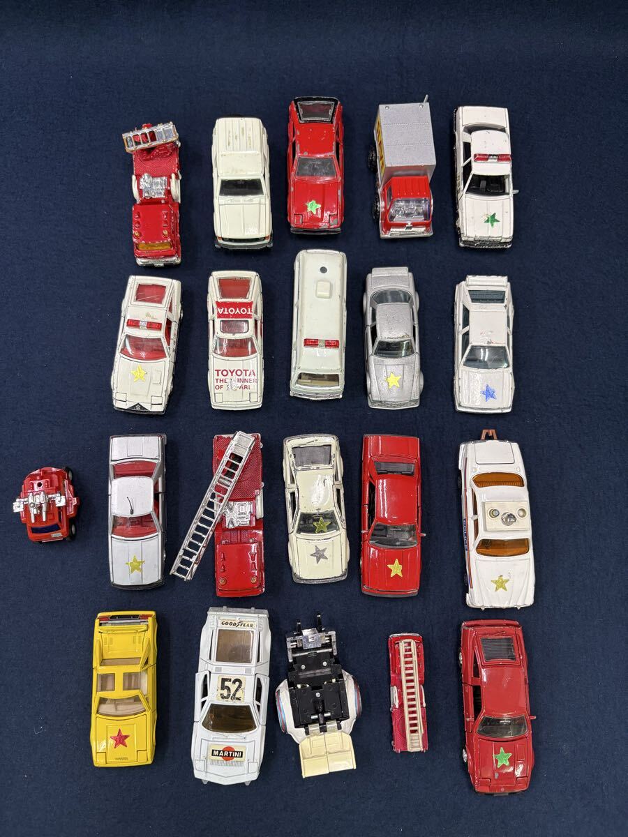 jun060403 ミニカー　 TOMICA まとめて21両　 当時物 レトロ