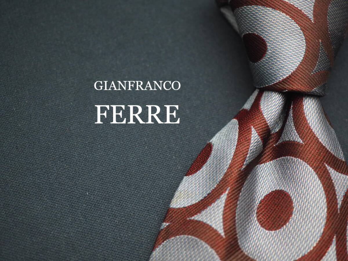 【GIANFRANCO FERRE ジャンフランコフェレ】 J 1800 SILK ブランド ネクタイ 古着 良品 転売 仕入