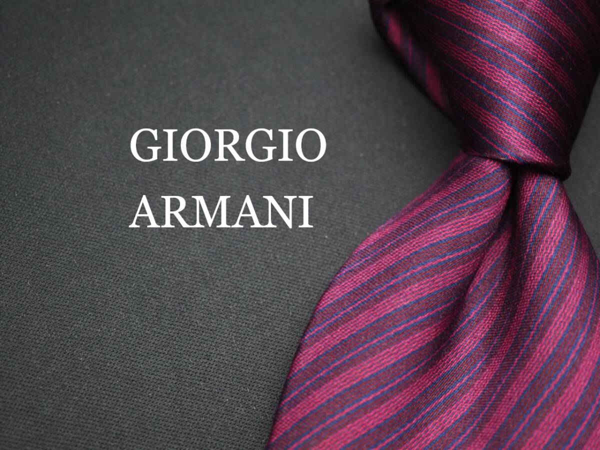 【GIORGIO ARMANI ジョルジオ アルマーニ】 J 2007 SILK ブランド ネクタイ 古着 良品 転売 仕入