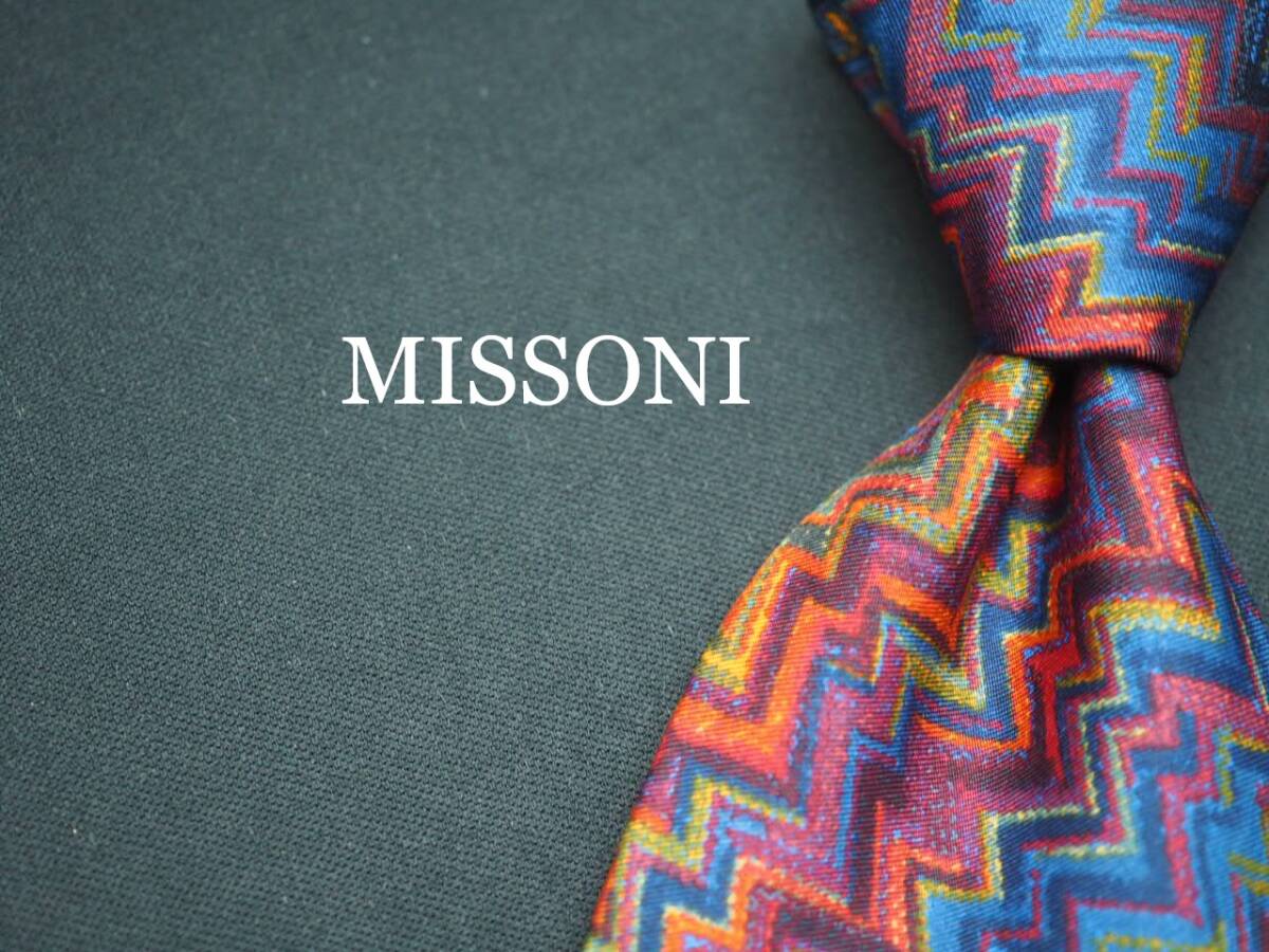 美品【MISSONI ミッソーニ】 J 2067 SILK ブランド ネクタイ 古着 良品 転売 仕入