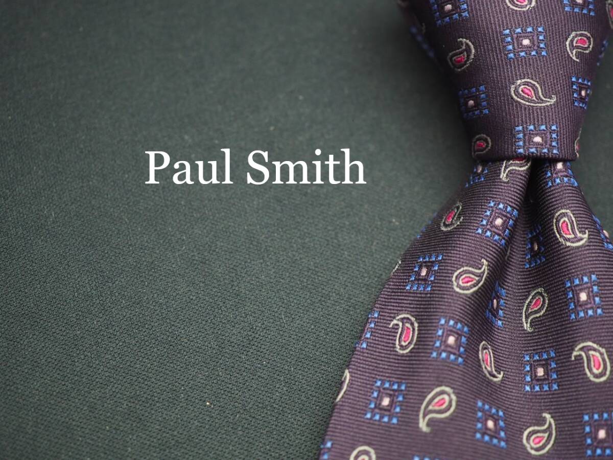 【Paul Smith ポールスミス】 J 2158 英国製 SILK ブランド ネクタイ 古着 良品 転売 仕入