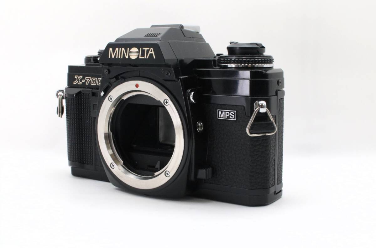 【動作品】MINOLTA NEW X-700 ブラック フィルム 一眼レフ MF カメラ 人気 シャッター〇