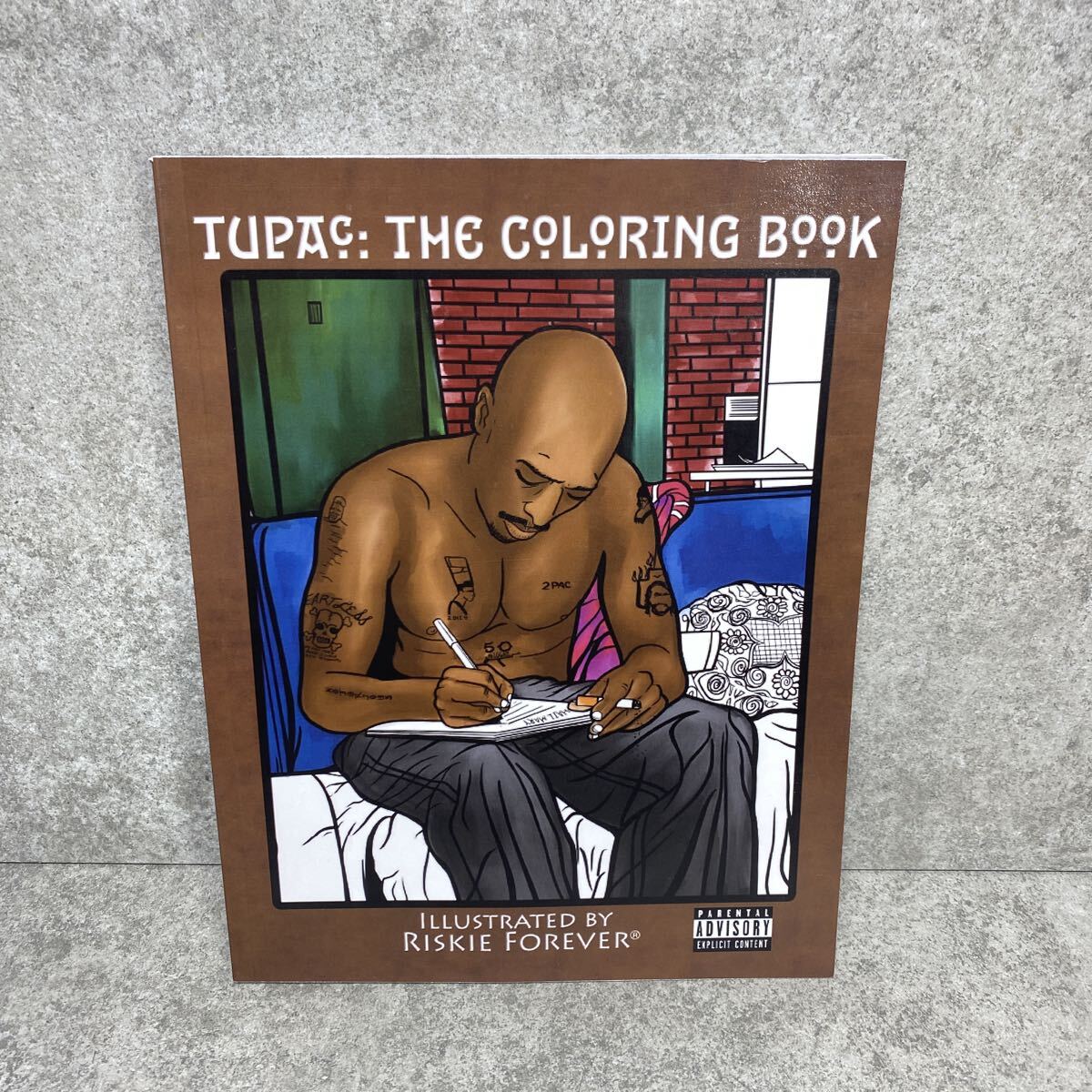 RISKIE FOREVER TUPAC THE COLORING BOOK 塗り絵　HIPHOP 2PAC