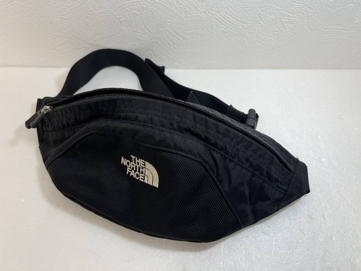 BD8869D　THE NORTH FACE　ノースフェイス　NM71905　 ウエストバッグ　ボディバッグ　ウエストポーチ　ブラック　色褪せあり　現状品