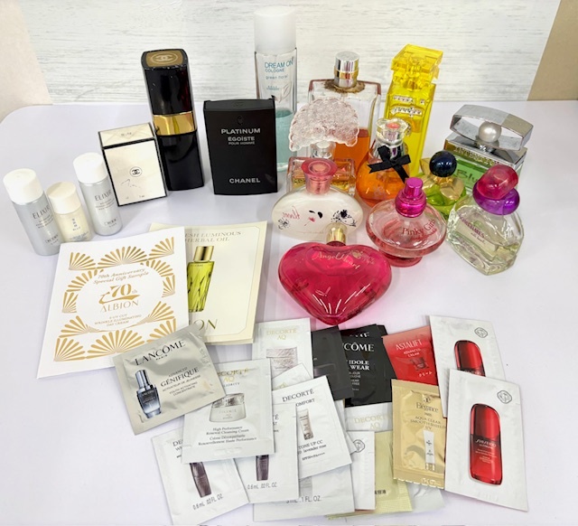 FM585aC 香水 コスメ まとめ CHANEL シャネル エンジェルハート DECORTE デコルテ など №5 エゴイスト クリーム 化粧水 試供品 現状品