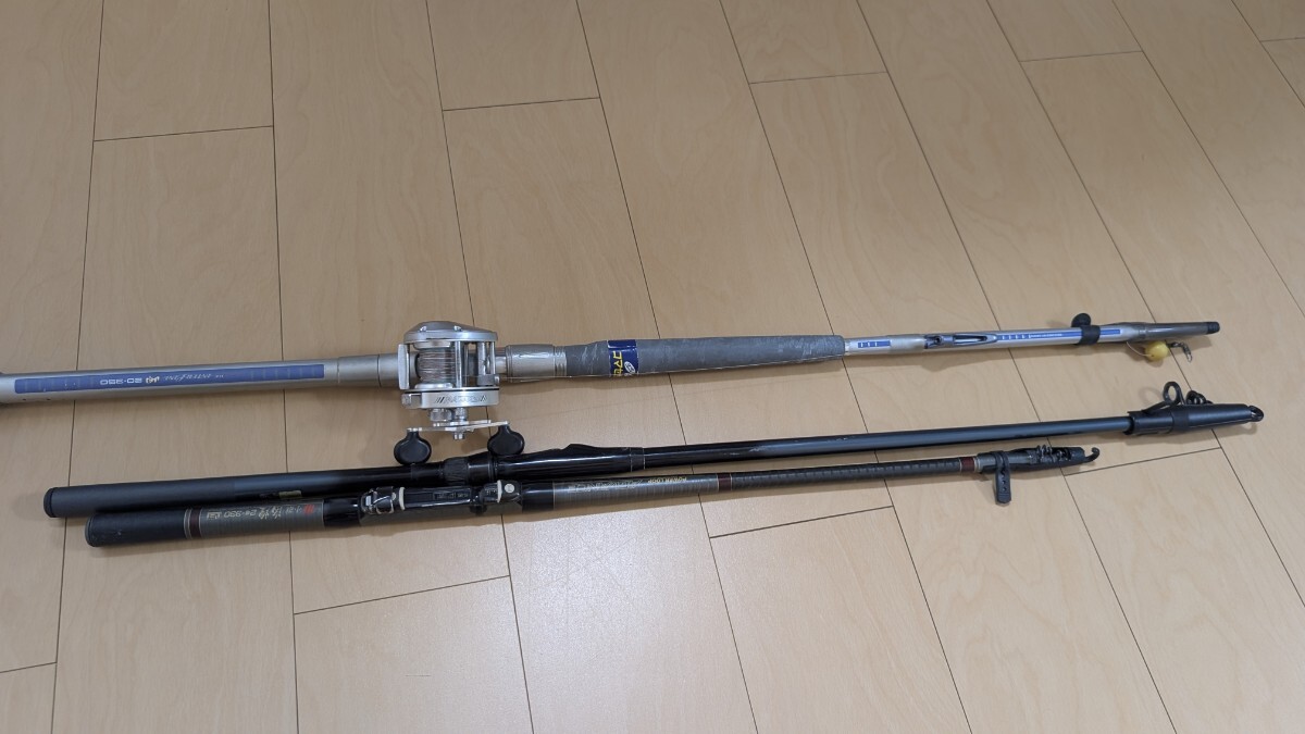 ダイワ インターライン 岬20号-350 NFT パワーループ小継海皇 2号-330シマノ早潮10号-330シマノ マグキャスト バンタム200SG中古まとめ売り