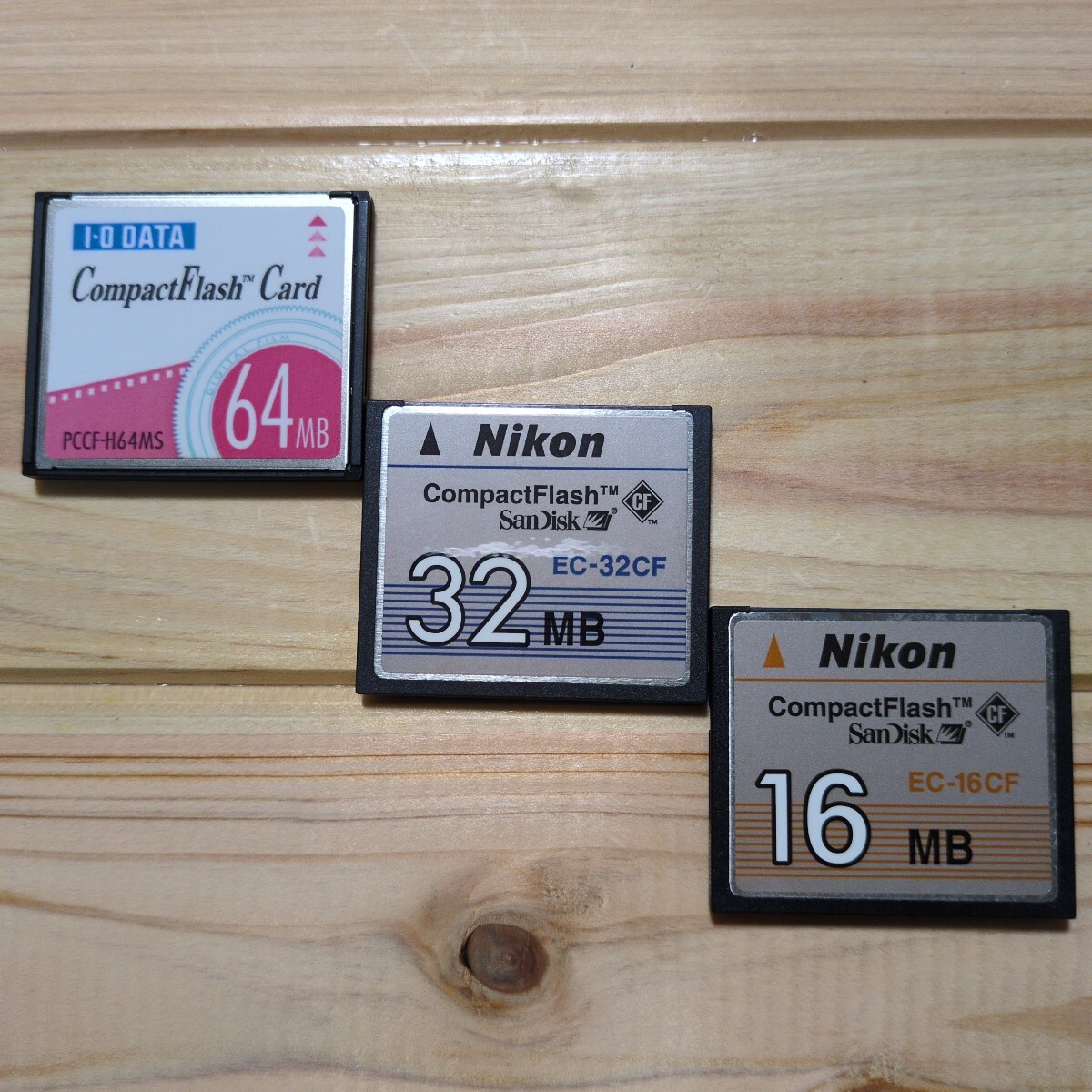 Nikon I-O DATA CompactFlash CFカード 16MB 32MB 64MB 3枚セット