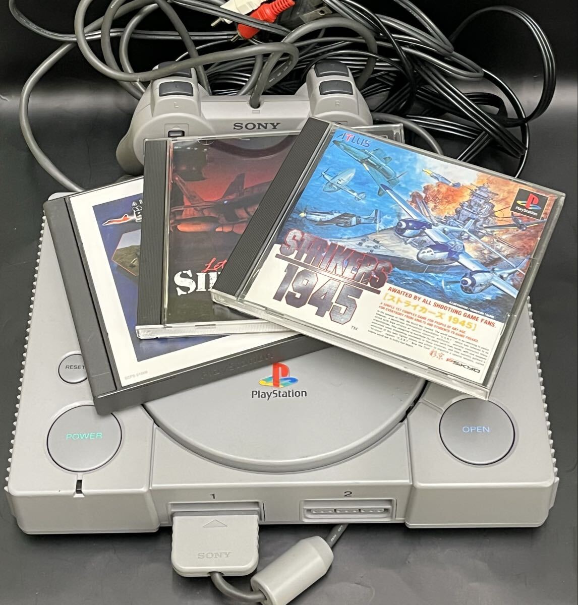 PlayStation プレイステーション SONY コントローラー ソフト ソニー STRIKERS1945 ストライカーズ SIDEWINDER2 サイドワインダー 戦闘国家