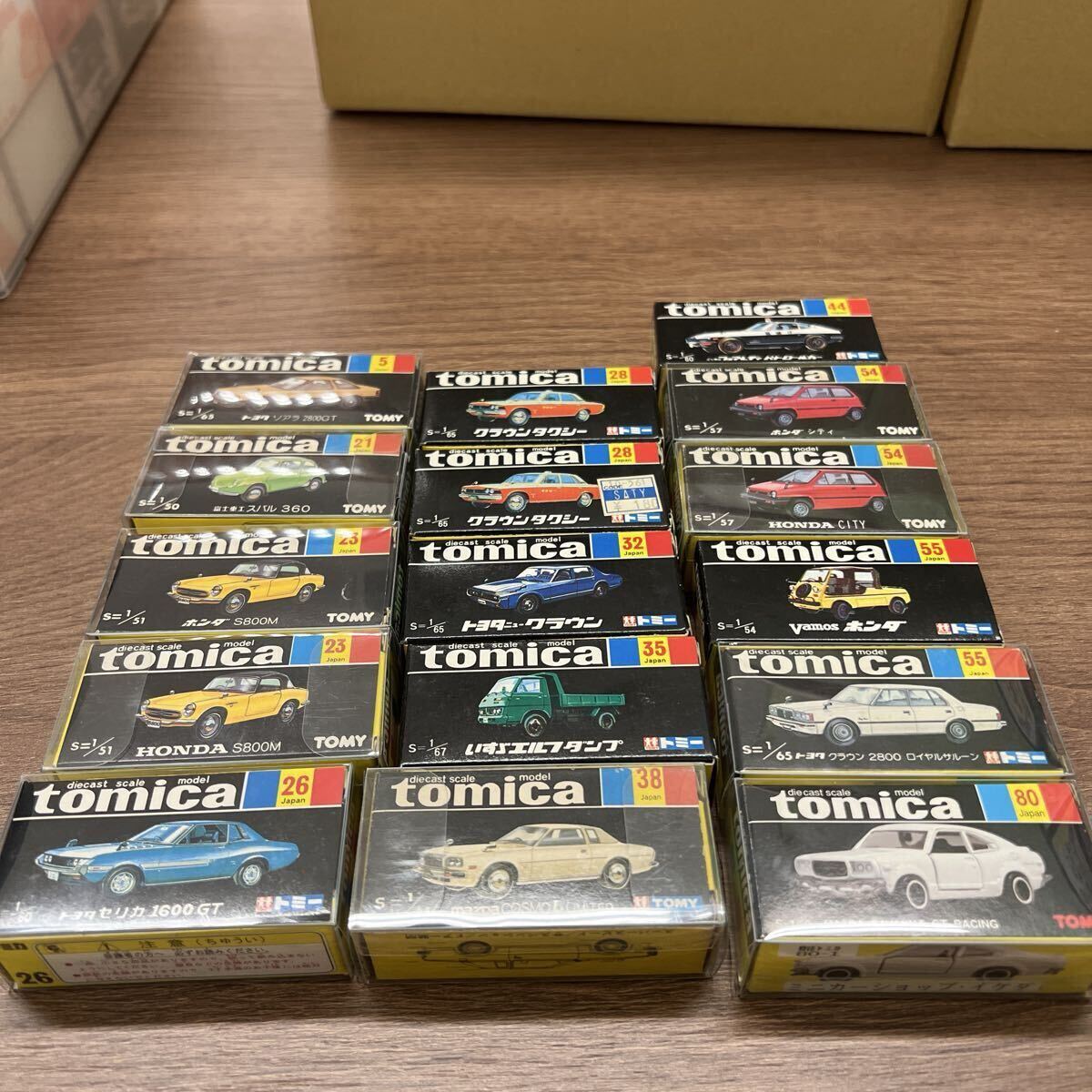トミカ 黒箱 ミニカー コレクション 当時物 TOMICA　16台　A022　本体も込み