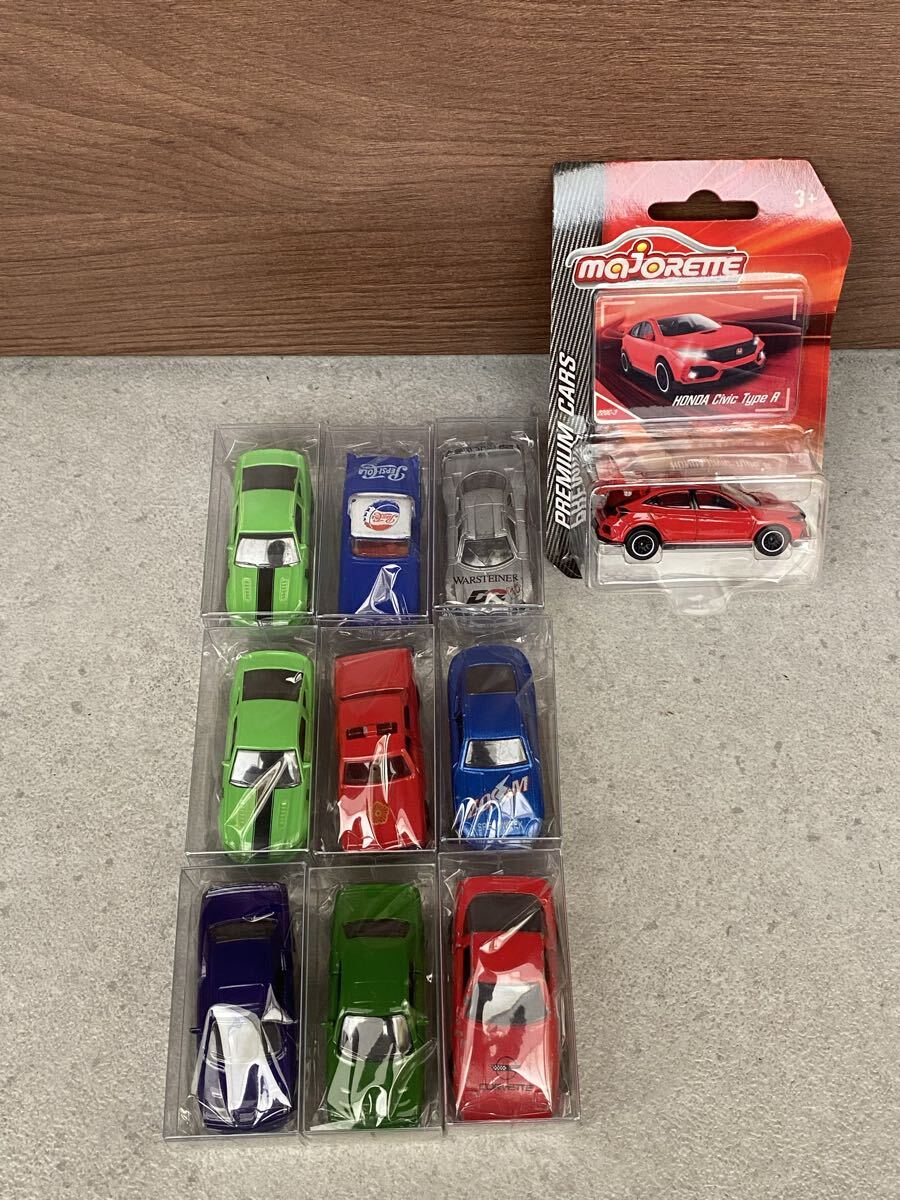 マジョレット ミニカー10台まとめ ペプシ ホンダシビックタイプR ベンツ フォード シボレー ダッチ F10