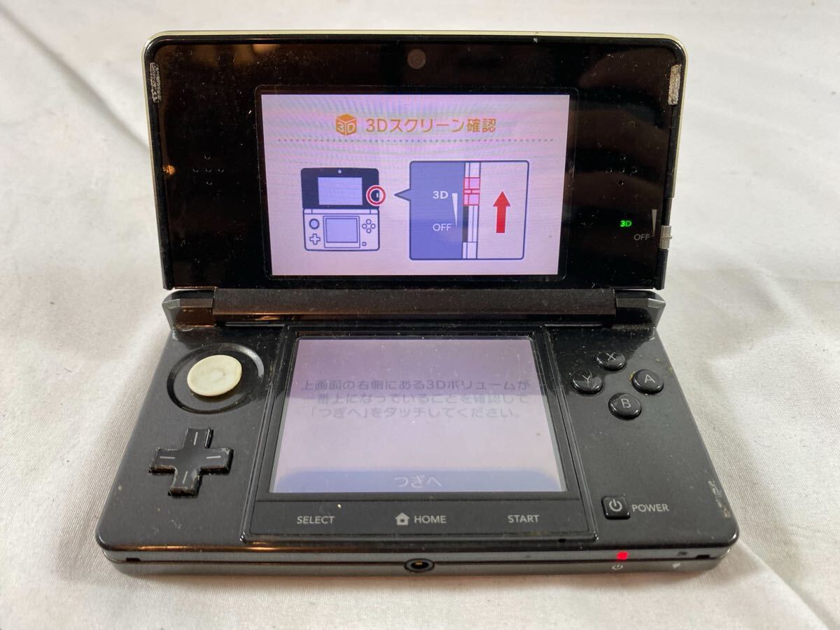 ⑥ Nintendo 任天堂 ニンテンドー ニンテンドー3DS 3DS CTR-001 初期化済み　【06119】
