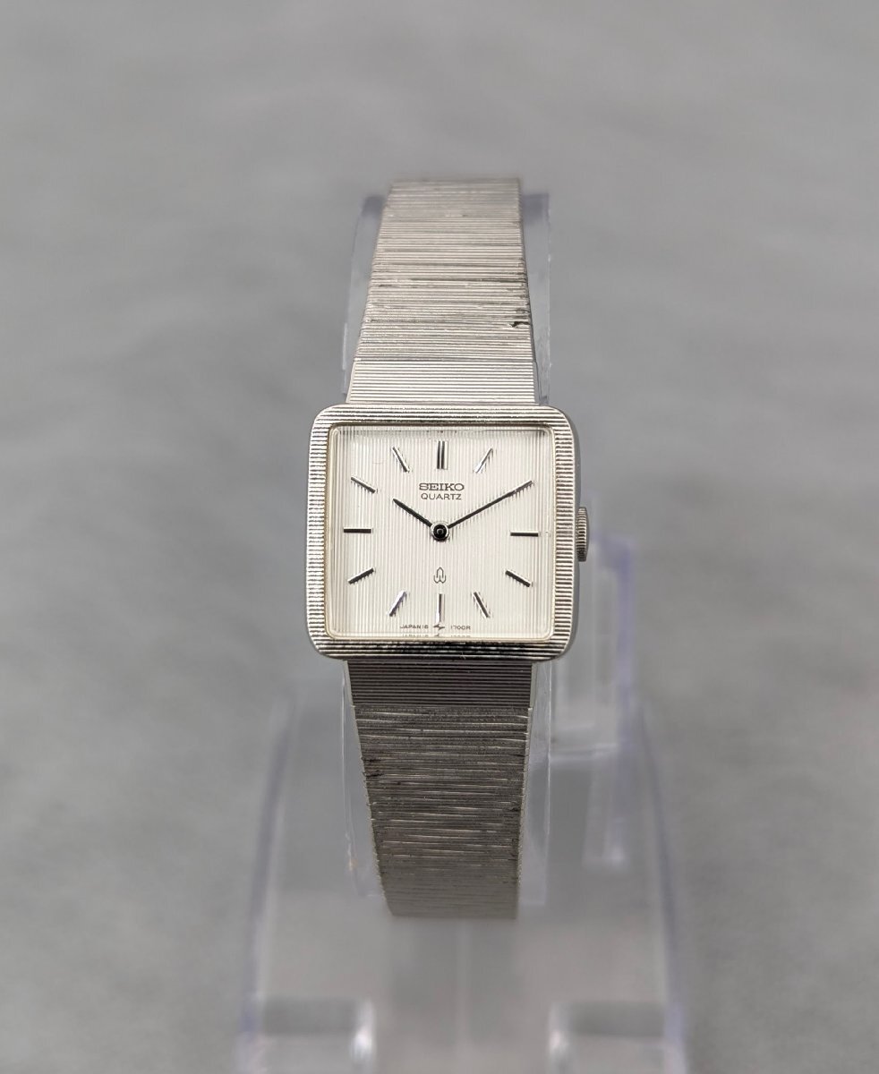 SEIKO 16-5860 Quartz 20mm セイコー クオーツ レディース シルバーカラー文字盤 レトロ 稼働品 中古 現状お渡し
