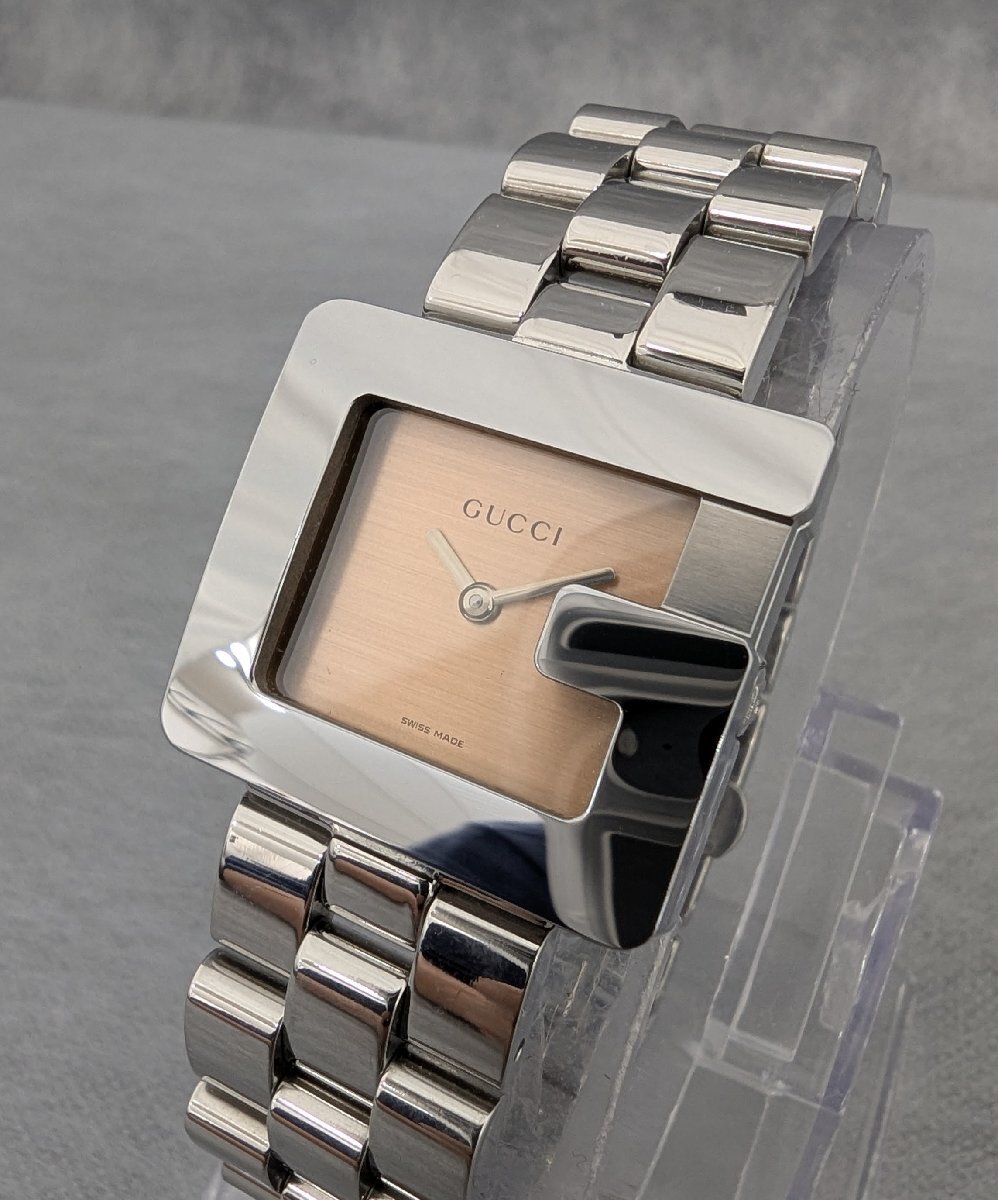 GUCCI 3600J Quartz Pink 26.5mm グッチ クオーツ ピンク ステンレス 中古品 箱付き