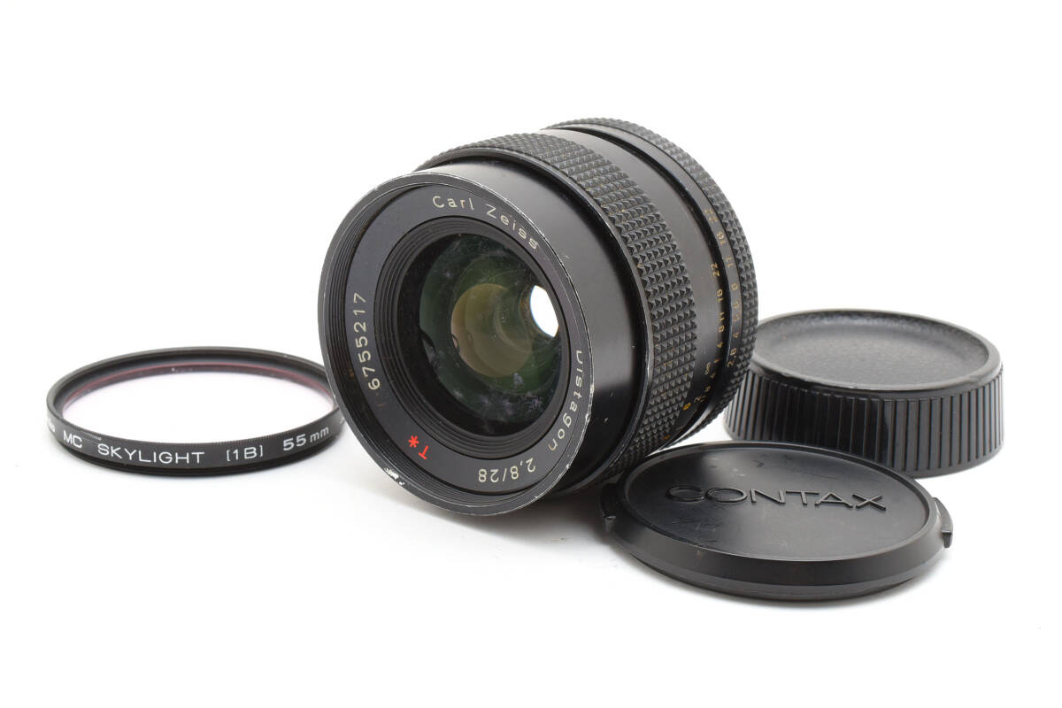 【動作品】CONTAX Carl Zeiss Distagon F2.8 28mm T*　AEJ　No.1340