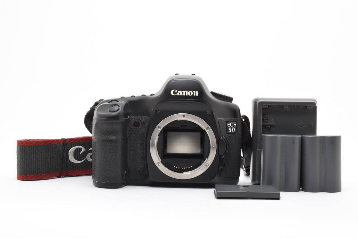 【動作品】Canon EOS 5D　ボディ　充電器・バッテリー付き　No.1406