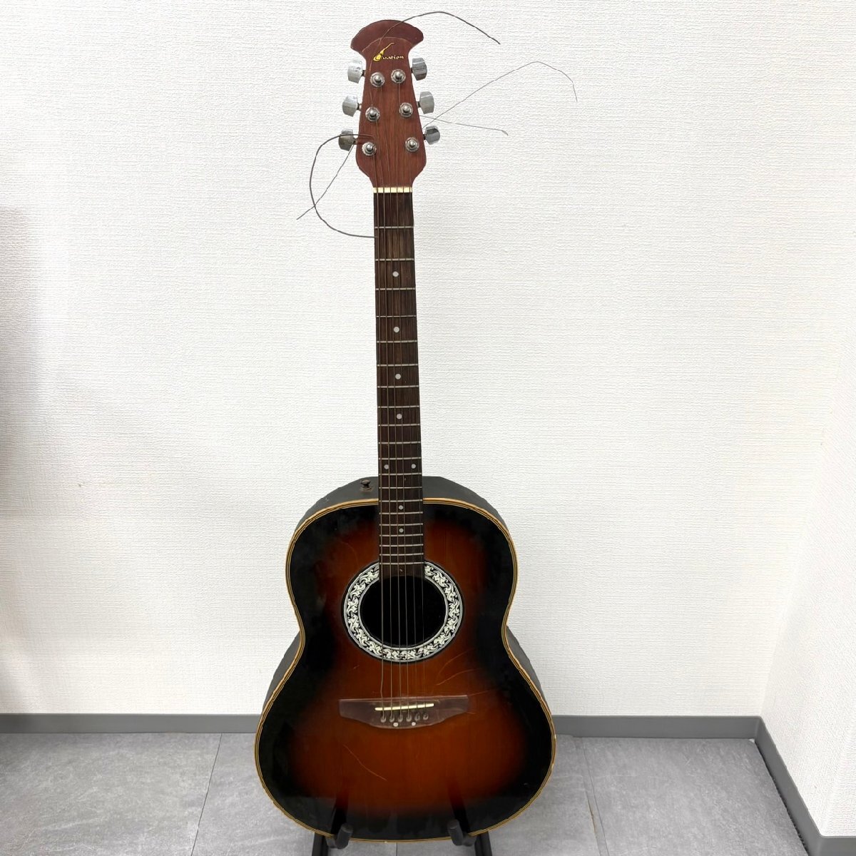 ※まとめて取引不可※ NK5368 Celebrity by Ovation オベーション cc11 アコースティックギター 現状渡し 中古 ジャンク品