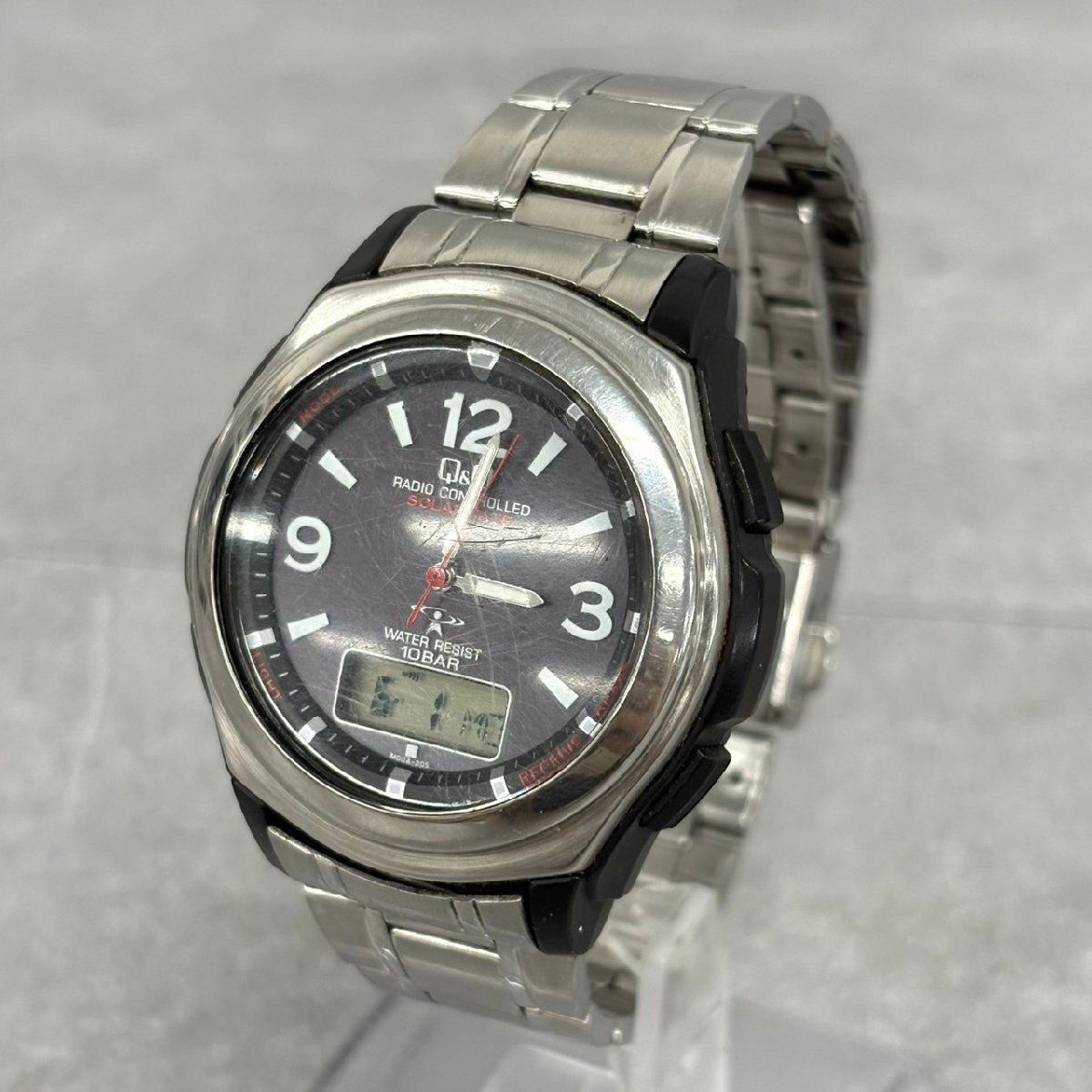 NT3020 CITIZEN シチズン Q＆Q SOLARMATE MD04‐205 腕時計 電波ソーラー 現状渡し 中古 ジャンク品