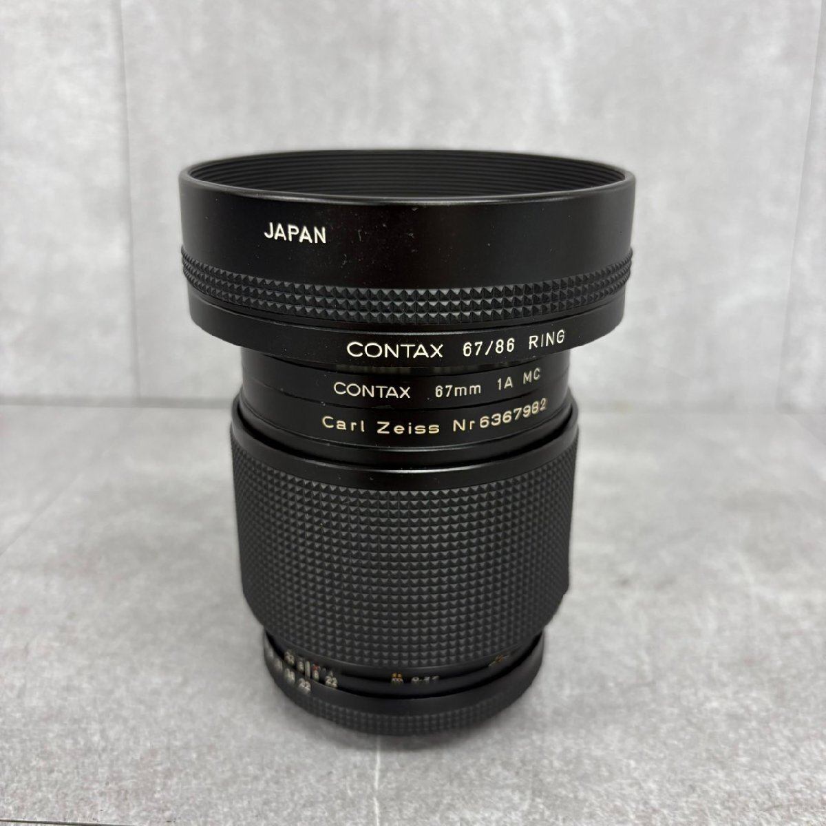 NK5416 CONTAX コンタックス S-PlanarT* 60㎜ F2.8 カメラレンズ レンズフード付き 現状渡し 中古 ジャンク品