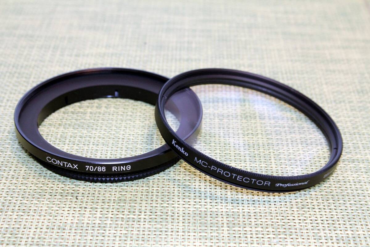 CONTAX 70/86 RING + Kenko 86mm フィルター 保護ケース付き