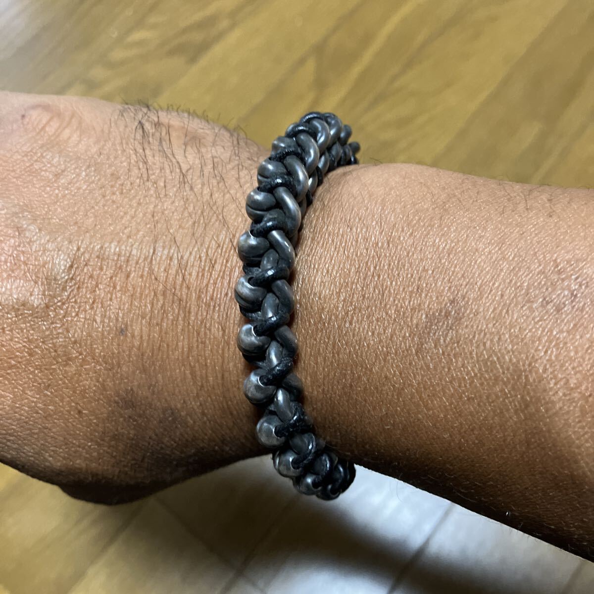 BOTTEGA VENETA ボッテガヴェネタ シルバー925 ブレスレット シルバー アクセサリー バングル ブラック ブレス