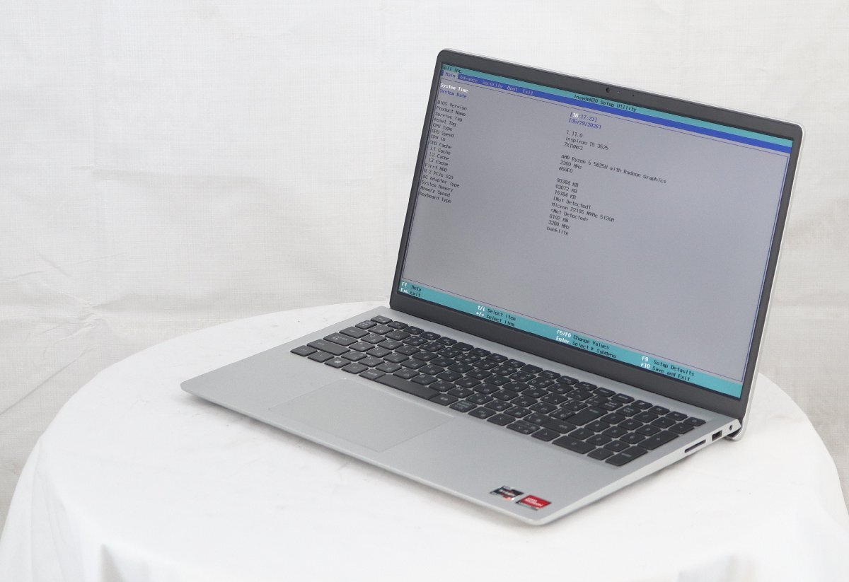 DELL Inspiron 15 3525 -　AMD Ryzen 5 5625U with Radeon Graphics 2.30GHz 8GB 512GB(SSD)■一部保証品