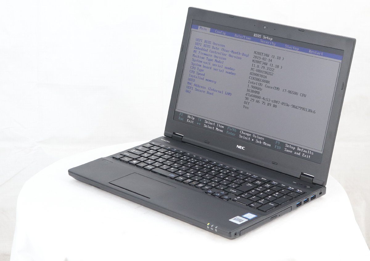 NEC PC-VKH19XZG2 VersaPro VX-2　Core i7 8650U 1.90GHz 16GB 256GB(SSD)■一部保証品