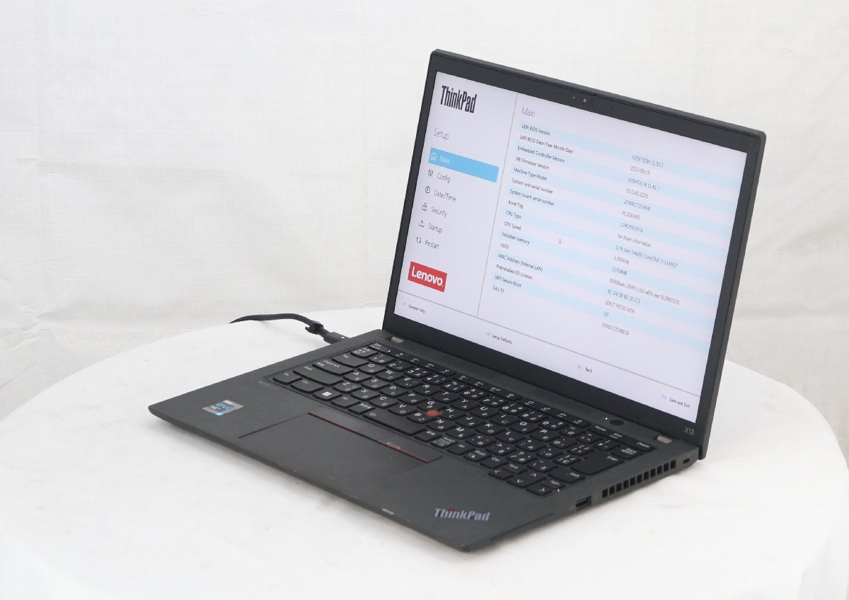 lenovo 20WKCTO1WW ThinkPad X13 Gen 2　Core i7 1165G7 2.80GHz 32GB 512GB(SSD)■ジャンク品