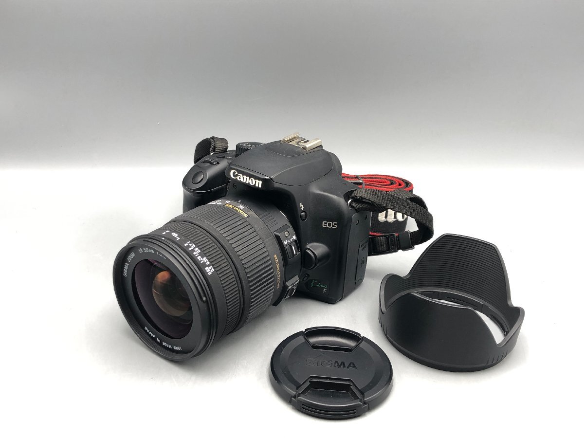 Canon EOS Kiss F SIGMA 18-50mm 1:2.8-4.5 DC OS HSM デジタル一眼レフカメラセット■ジャンク品