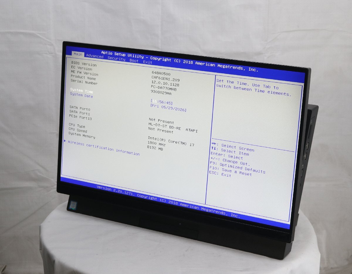 NEC PC-DA770MAB LAVIE DA770/M　Core i7 8565U 1.80GHz 8GB ■一部保証品