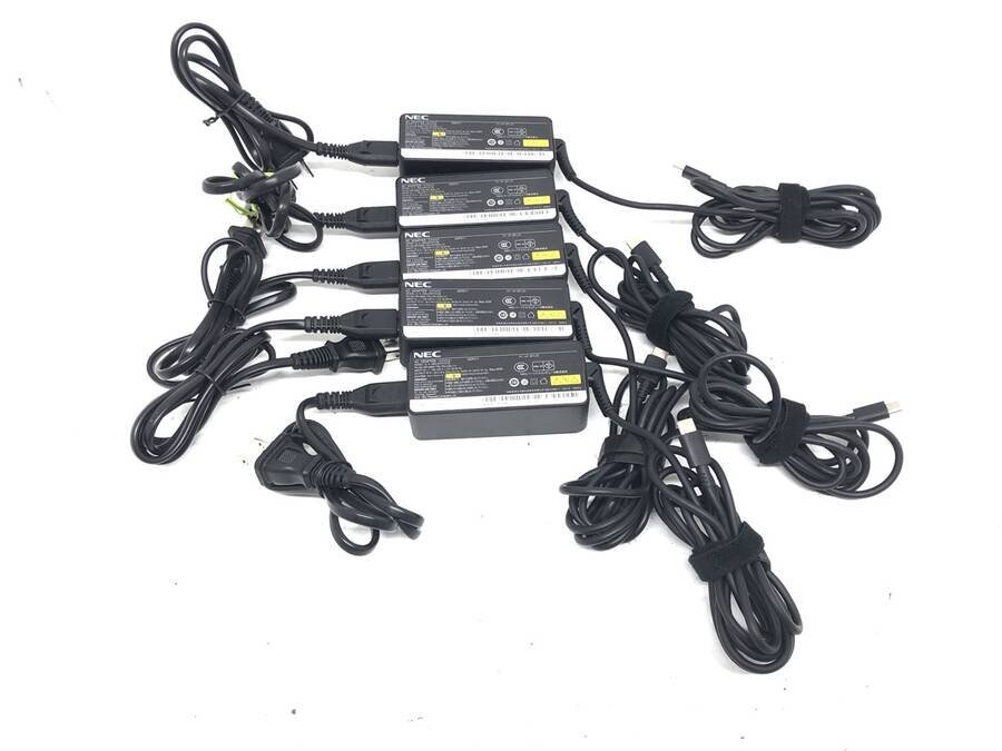 NEC ADLX45YCC2E ACアダプタ 20V 2.25A 計5個セット Type-C■一部保証品