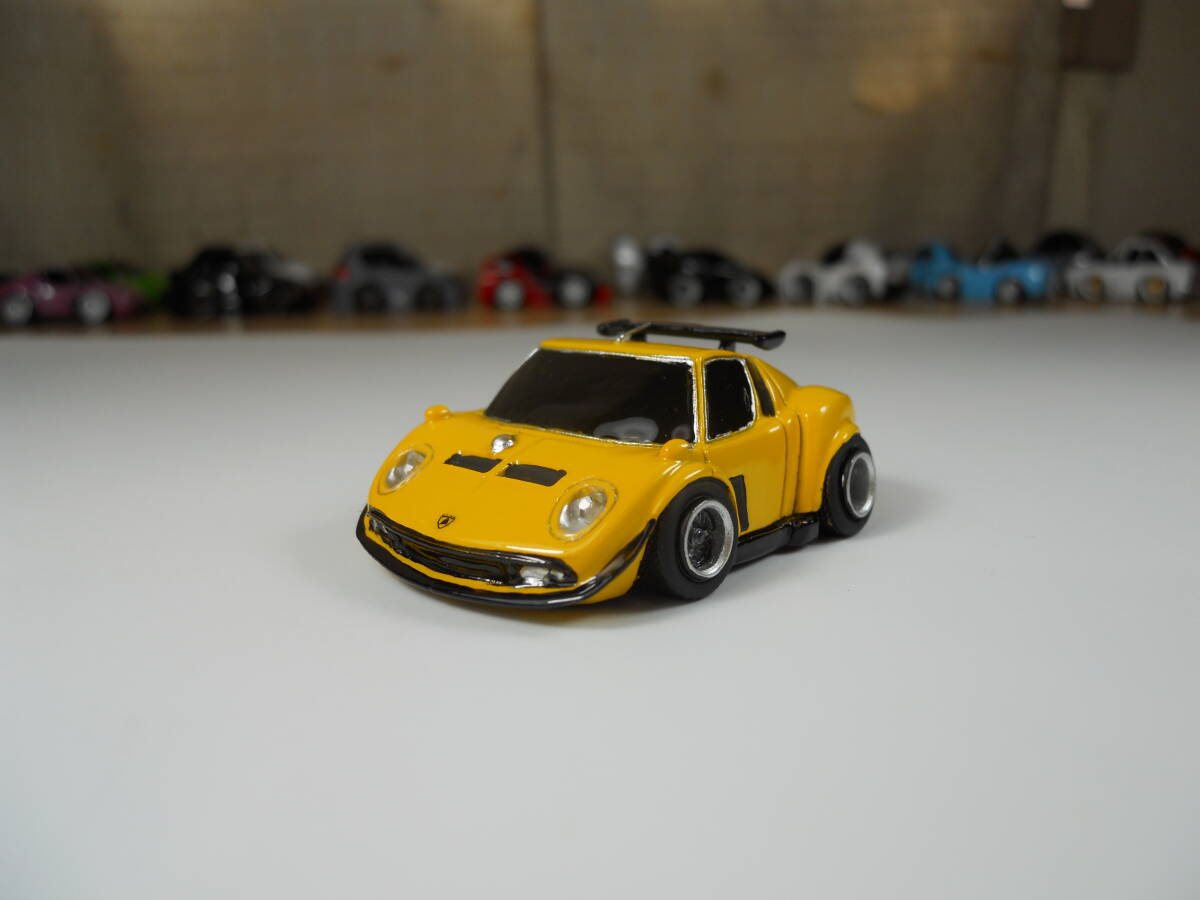 カスタムミニカー　ランボルギーニ　イオタ　SVR BBS イエロー　08