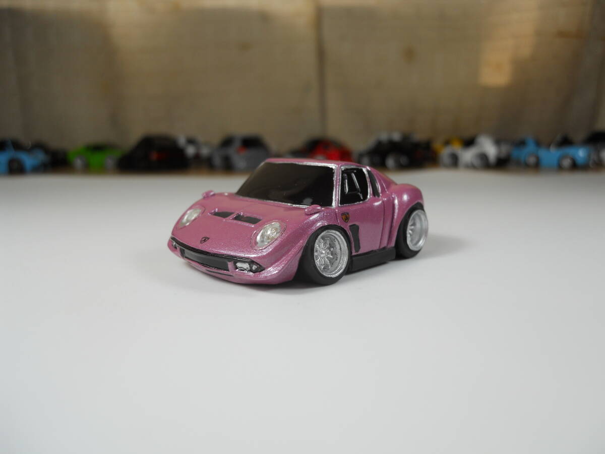 カスタムミニカー　ランボルギーニ　イオタ　　サクラ色　17