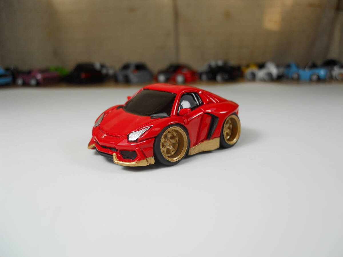 カスタムミニカー　ランボルギーニアヴェンタドール　　レッド　23