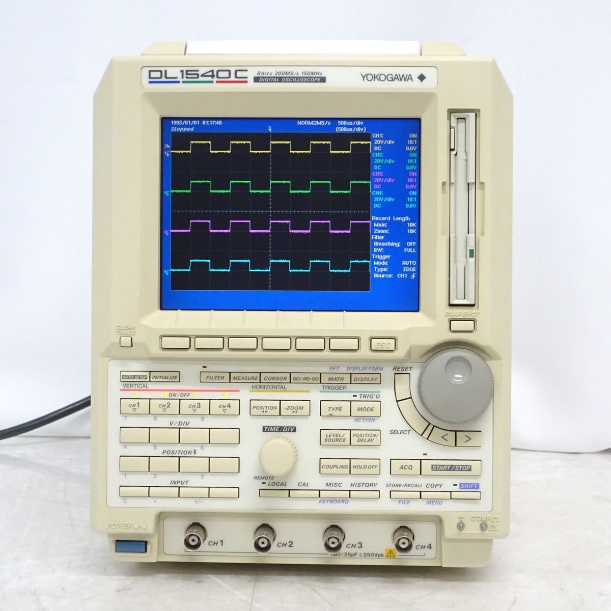 YOKOGAWA 横河 DL1540C 4ch/150MHz デジタルオシロスコープ【中古/4ch計測同調】#450264