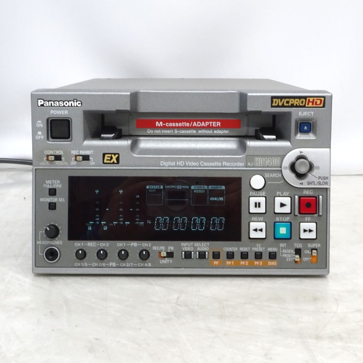 Panasonic AJ-HD1400 DVCPRO HDレコーダー パナソニック 業務用デッキ【中古/貴重な動作品/Drum-r 4243H】#444884