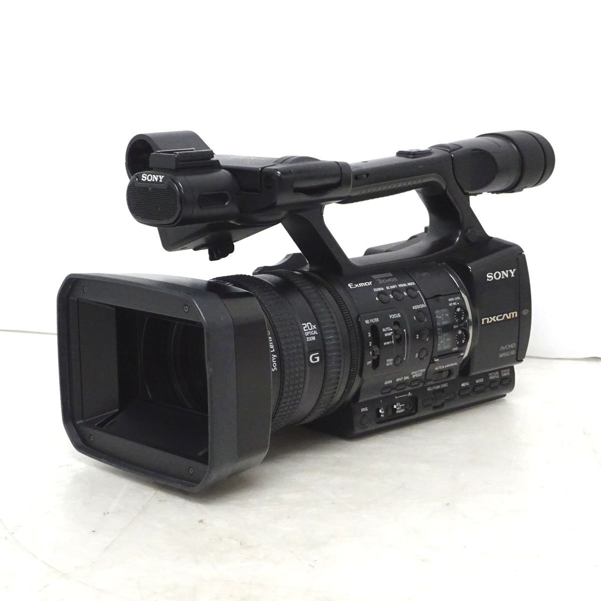 SONY HXR-NX5J NXCAMカムコーダー（HourMeter 307×10H・フラッシュメモリーユニット HXR-FMU128 付き）【中古/動作品】#438263