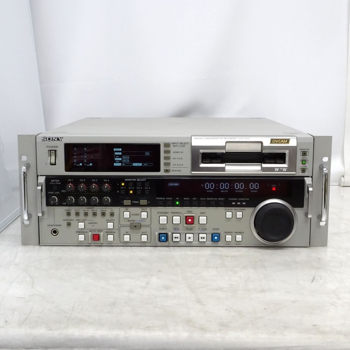 SONY DSR-2000 DVCAMレコーダー（SD-SDI、DRUMr 2214時間）再生・録画正常品【中古/動作品】#444888