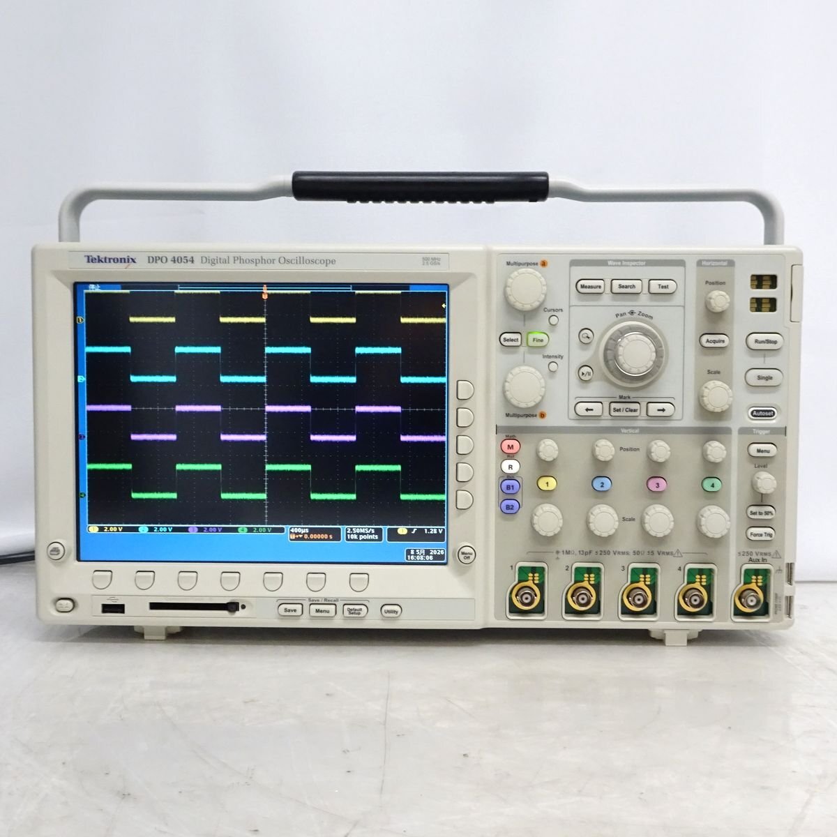 Tektronix DPO4054 500MHz・2.5GS/s 4chデジタルオシロスコープ テクトロニクス デジタルオシロ 【中古/4ch計測可】#450267