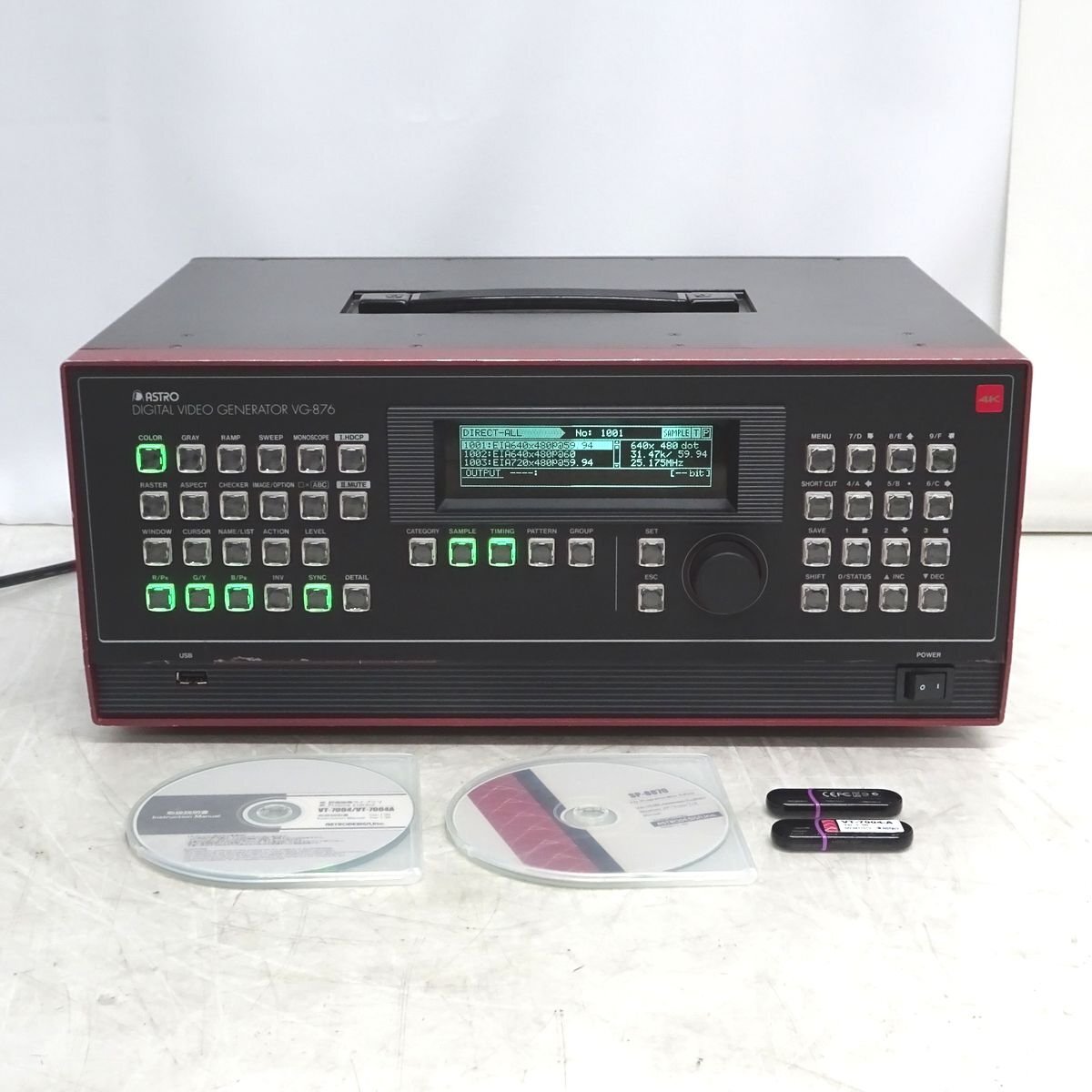 ASTRO DIGITAL VIDEO CENERATOR VG-876 デジタルビデオ信号発生器 4K 対応出力ボード4枚 装備【中古/動作品】#447677
