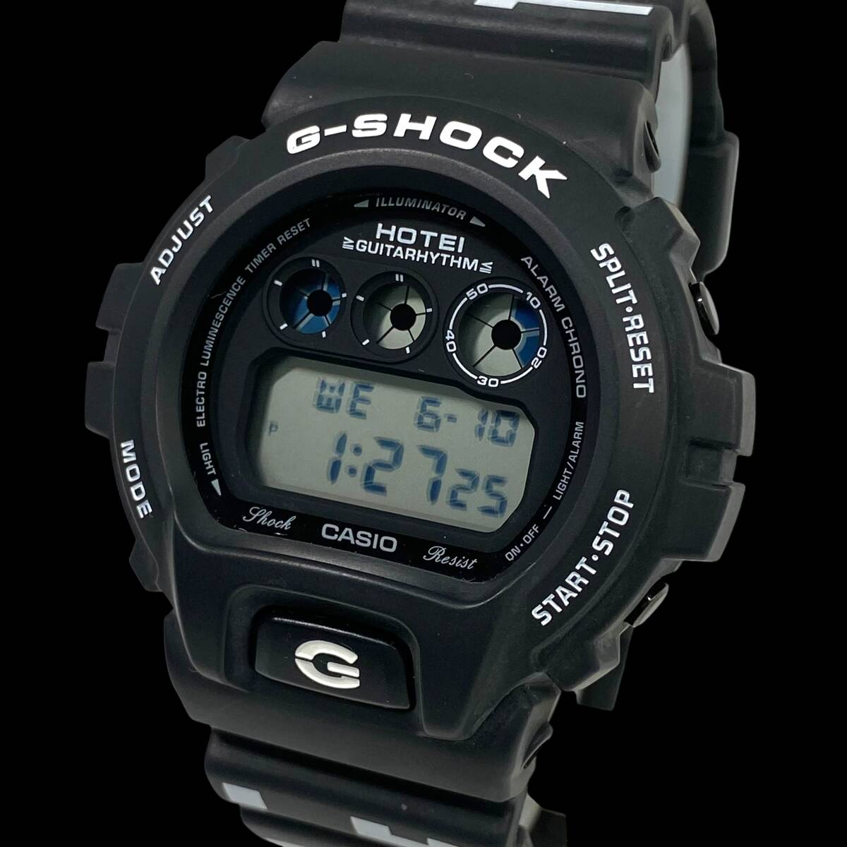 2605T0097 CASIOカシオ DW-6900TH G-SHOCK ジーショック メンズ腕時計 現状品 クォーツ デジタル 布袋寅泰 30周年記念 ブラック ギタリズム