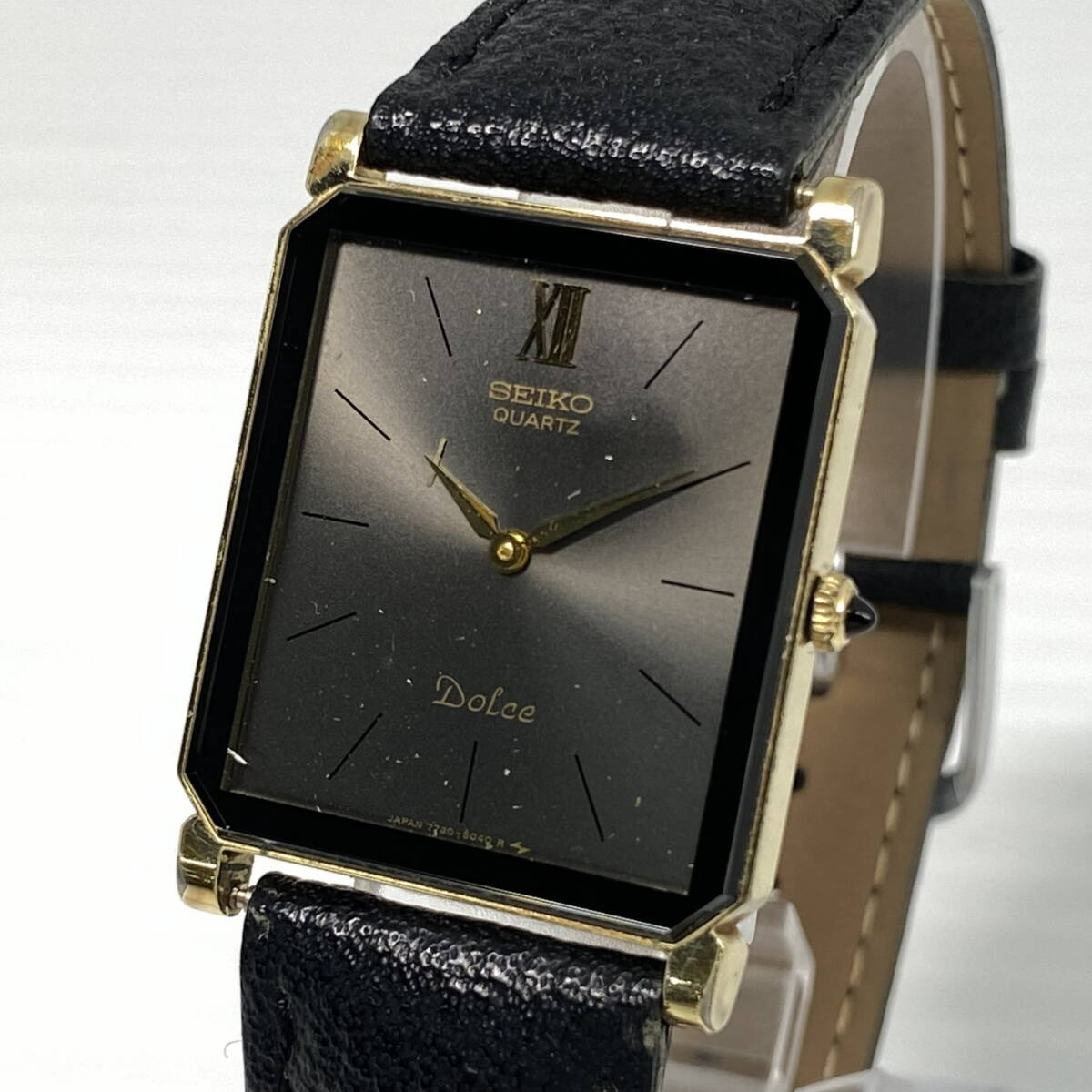 2605T0145 SEIKO セイコー 7730-5040 DOLCE ドルチェ レディース腕時計 ジャンク品 クォーツ 2針 スクエア グレー文字盤 バーインデックス