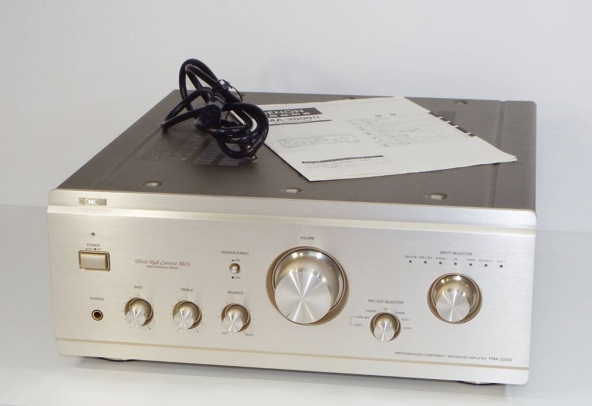 【音出しOK・中古】DENON デノン PMA-2000 II プリメインアンプ インテグレーテッドアンプ 電源コード/取説付き オーディオ機器 /545