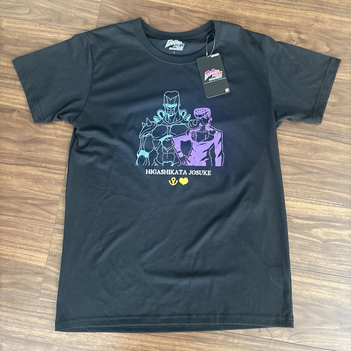 ジョジョの奇妙な冒険 ダイヤモンドは砕けない Tシャツ 半袖 ブラック　アベイル