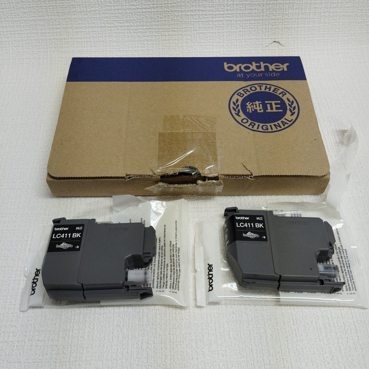y060502t 【純正】 ブラザー　Brother Industries インクカートリッジ　ブラック　2個パック エコパッケージ LC411BK-2PK-E