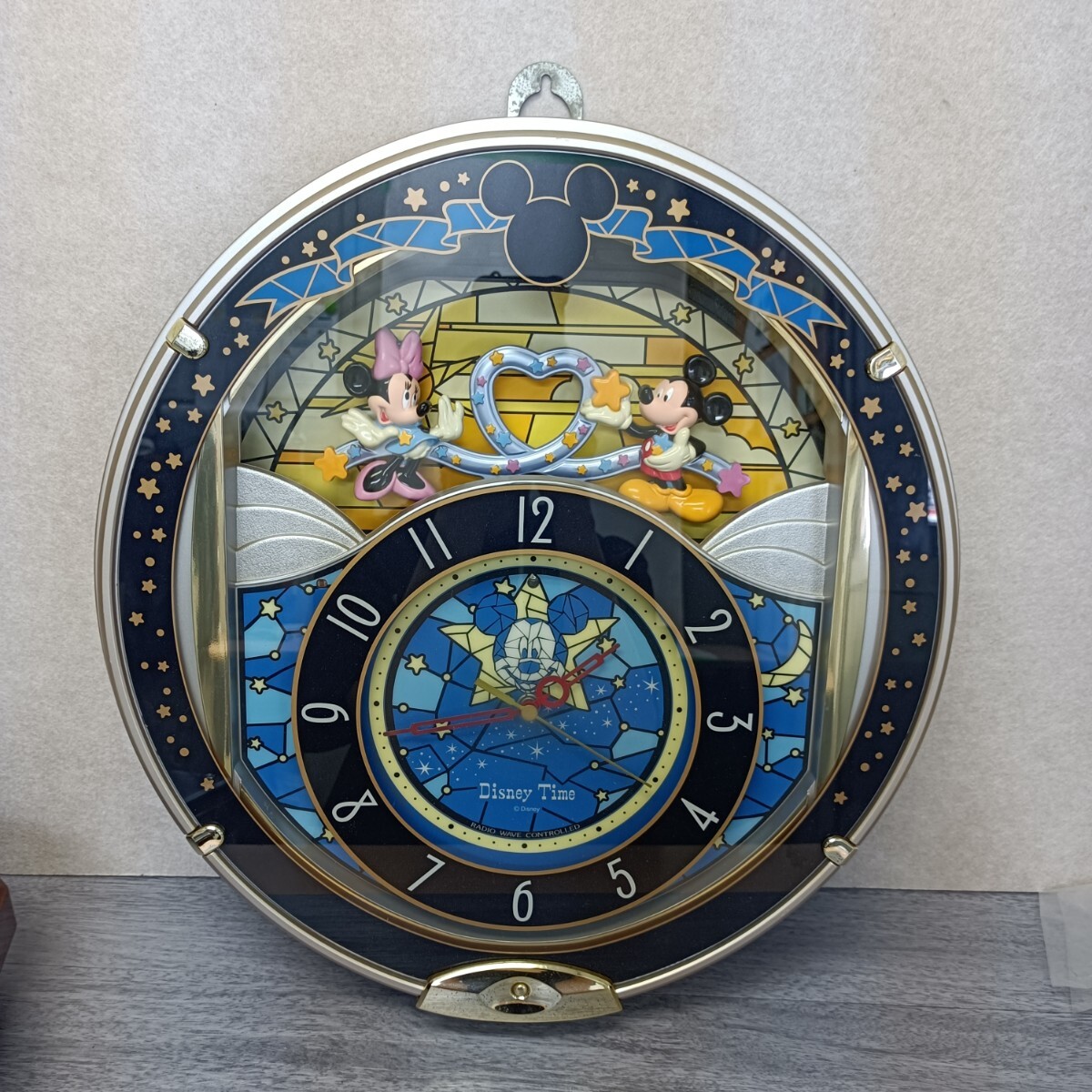 y060511fk SEIKO DisneyTime ディズニータイム　FW542L 電波壁掛け時計